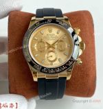 Rolex Daytona A7750 Chronograph Watch Champagne Dial Ceramic Bezel